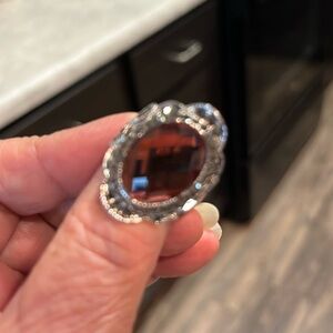 Red Garnet (Man Made) CZ Ring, Size 8
[00022229